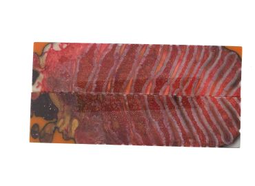 Manche de molaire de mammouth stabilisée ROUGE 2